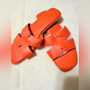Women's Vibrant Orange Sandals